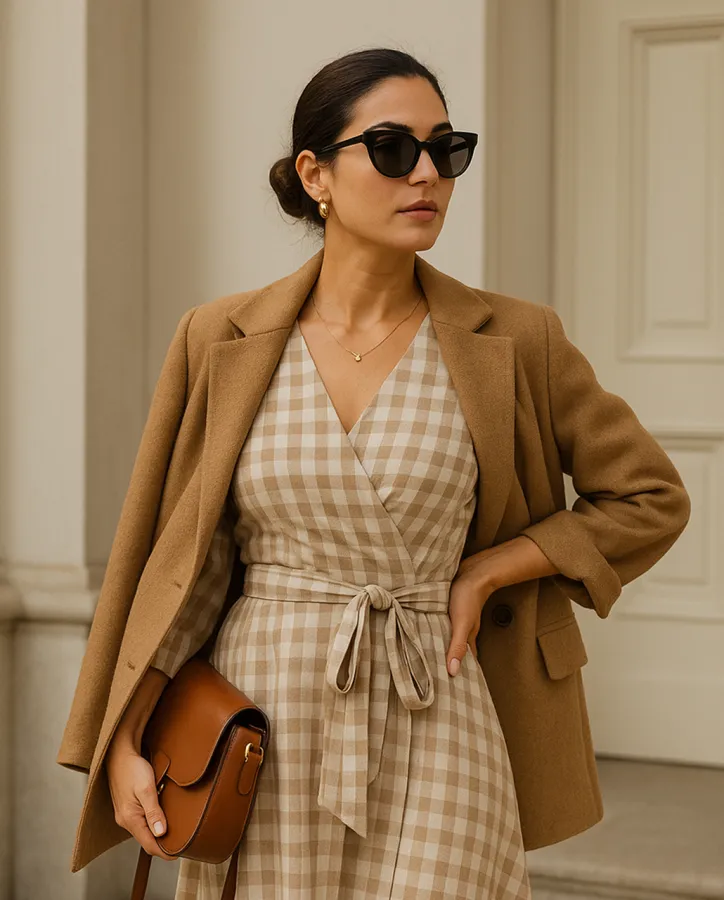 Krátký kabát hnědý