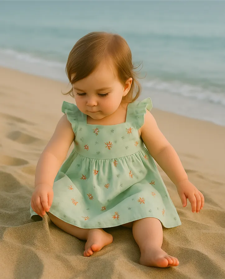 Dívčí květinové šaty