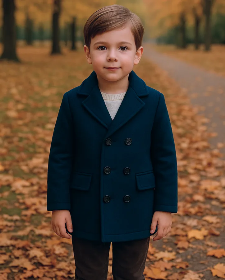 Chlapecký kabát modrý