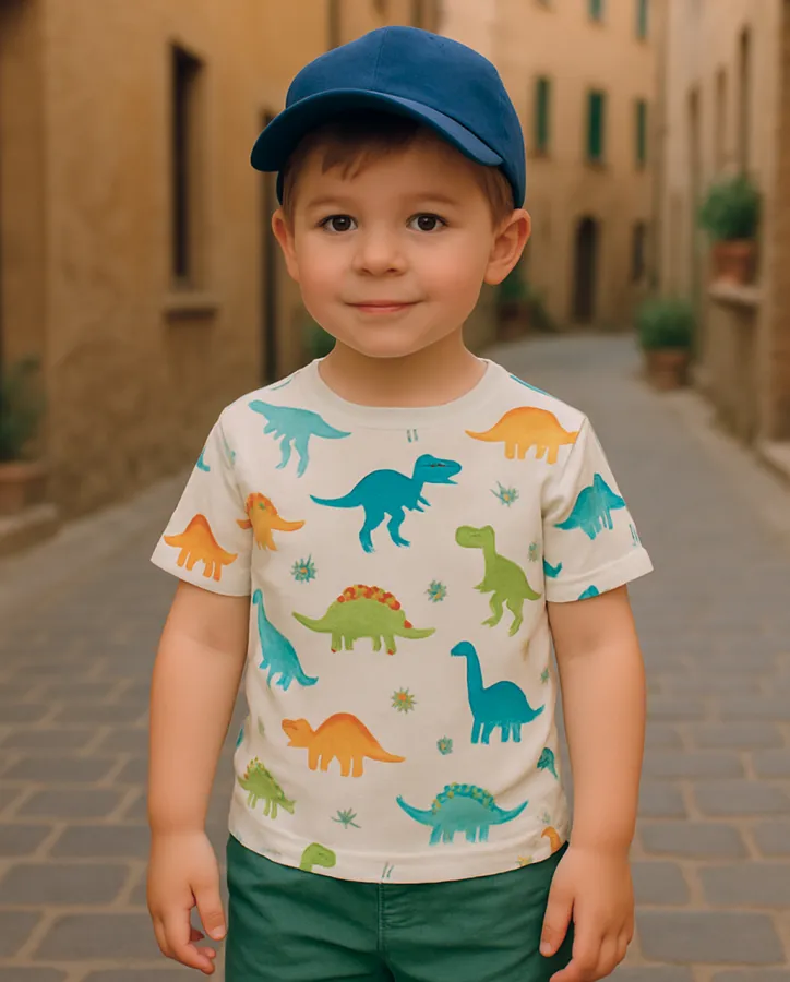 Chlapecké triko s dinosaury