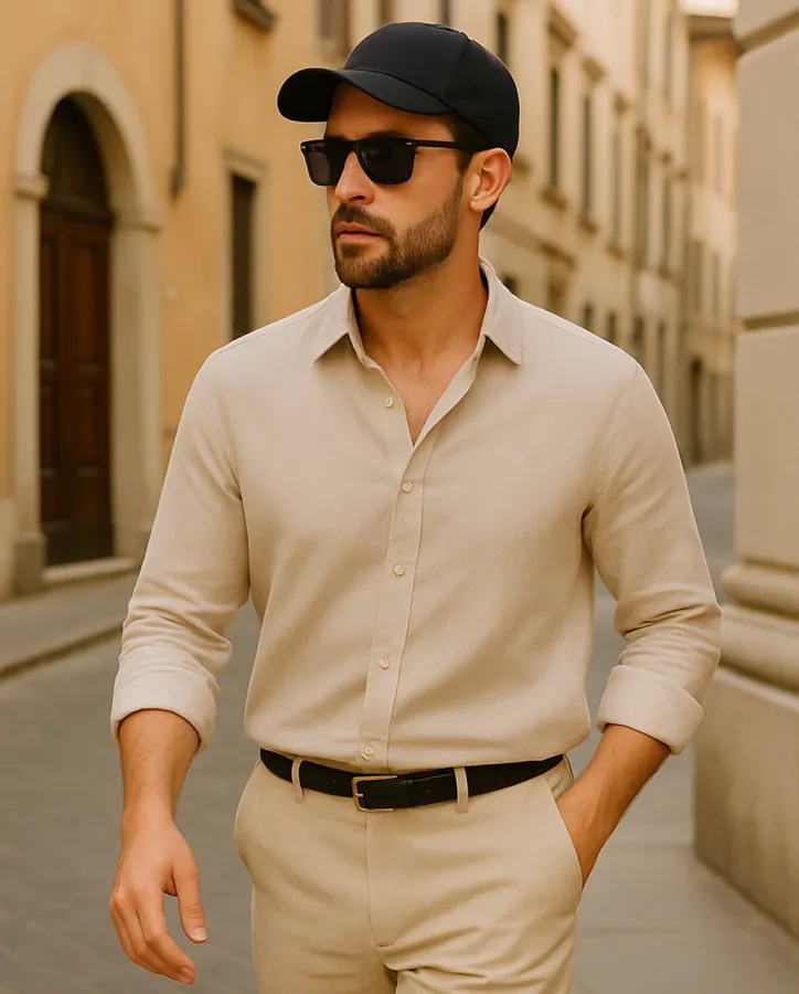 Pánská košile béžová